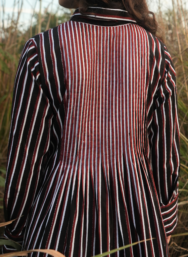 Akari Striped Dress