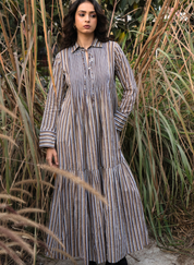 Akari Striped Dress