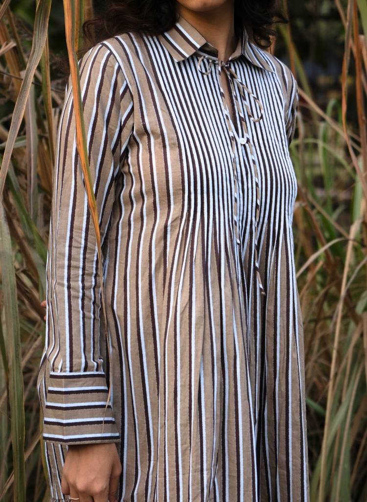 Akari Striped Dress
