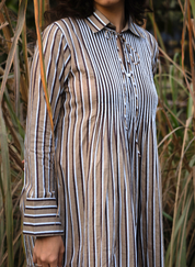 Akari Striped Dress