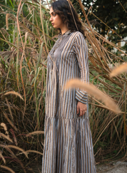Akari Striped Dress