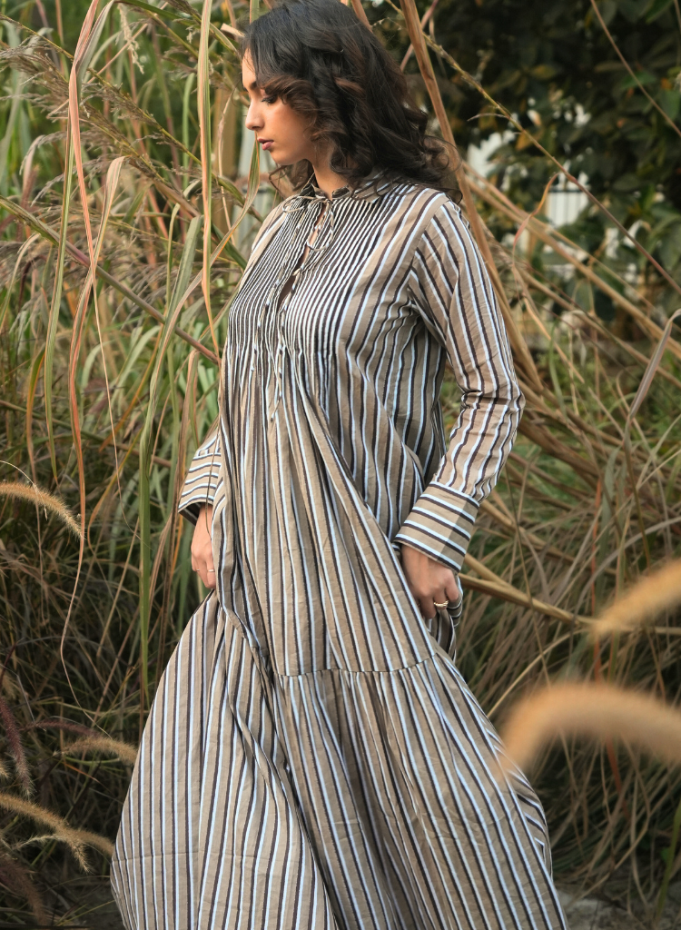 Akari Striped Dress