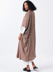 All Over Brick Print Kaftan