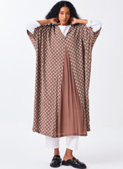 All Over Brick Print Kaftan