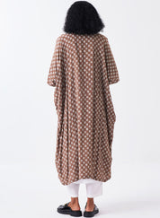 All Over Brick Print Kaftan