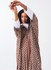 All Over Brick Print Kaftan