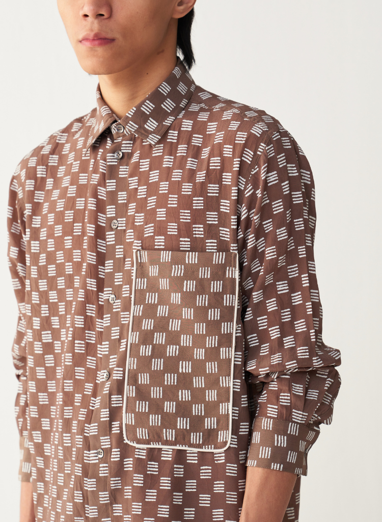 All Over Brick Print Shirt