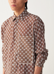 All Over Brick Print Shirt