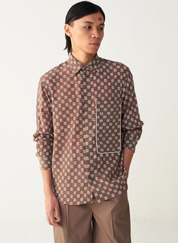 All Over Brick Print Shirt