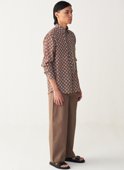 All Over Brick Print Shirt