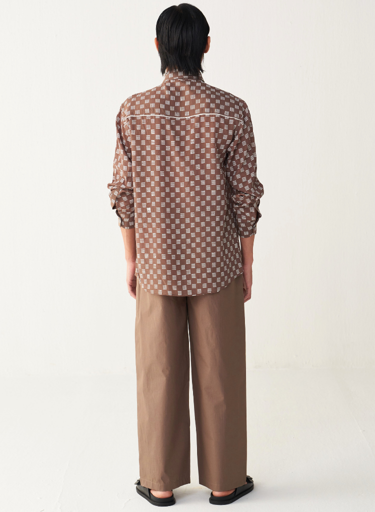 All Over Brick Print Shirt