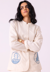 Alma Off White Shacket
