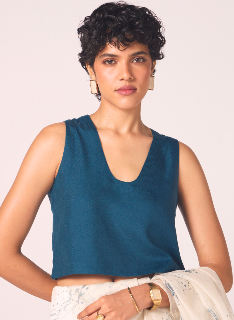 Altair Silk Crop Top