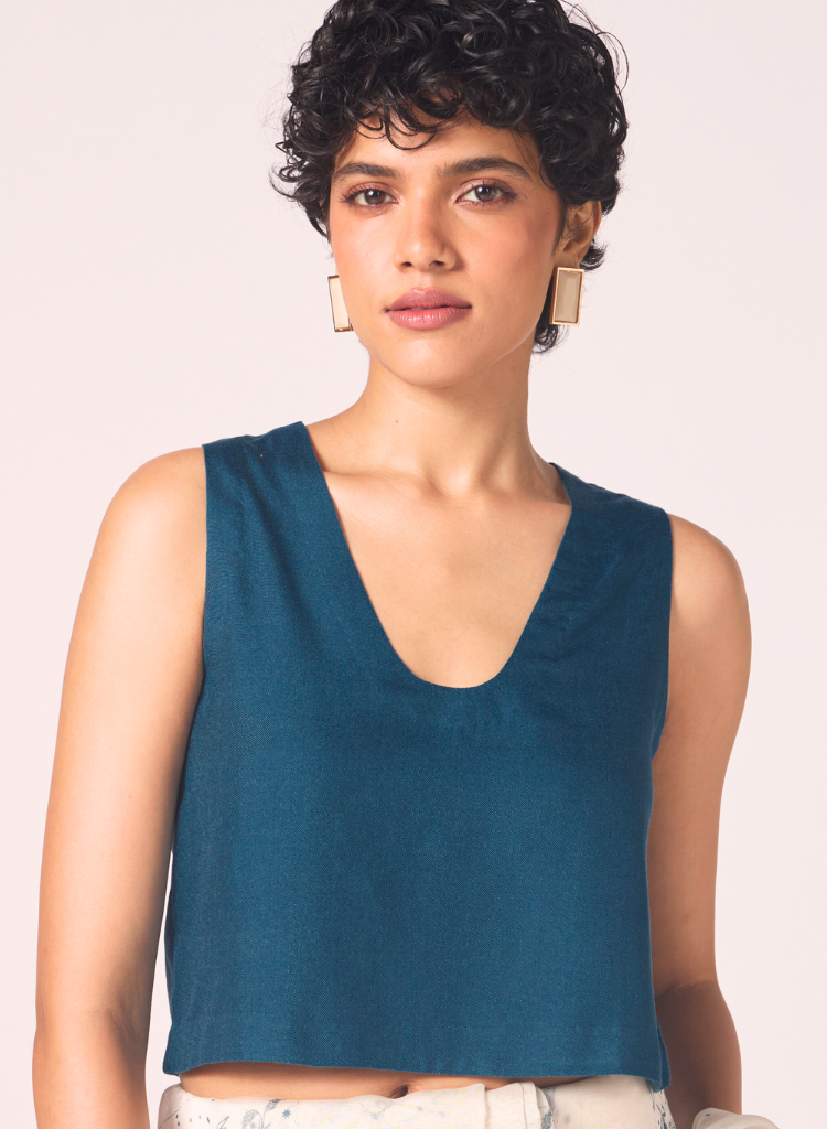 Altair Silk Crop Top