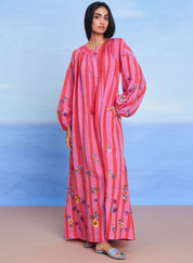 Amalfi Puff Sleeves Dress