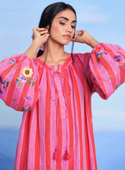 Amalfi Puff Sleeves Dress