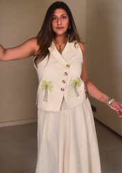 Amara Appliqué Vest Set