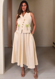 Amara Appliqué Vest Set