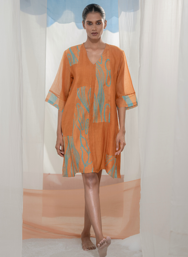 Amber Flow Patch Tunic