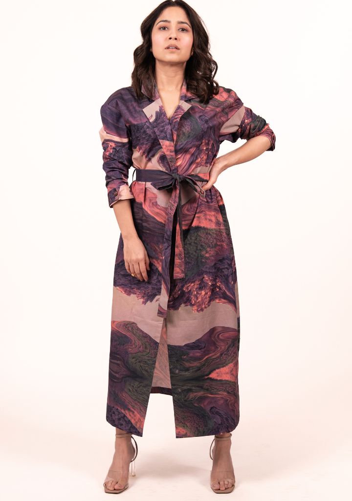 Amelia Printed Trench