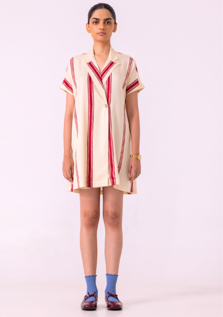 Amy Striped Blazer Dress