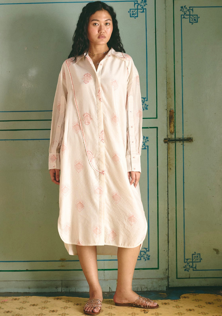 Anastasia Printed Button-Down Dress