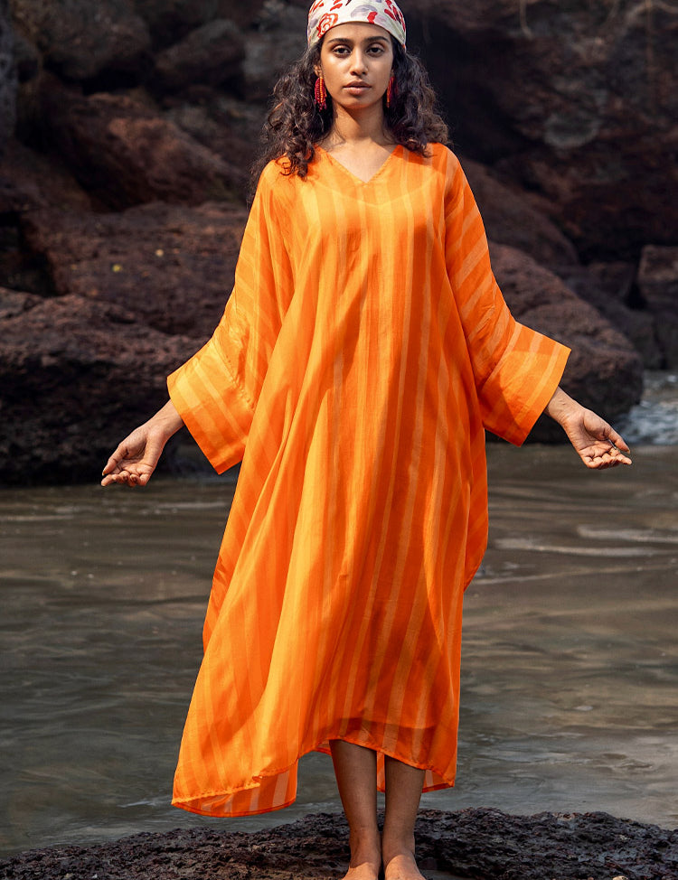 Angela Stripe Kaftan