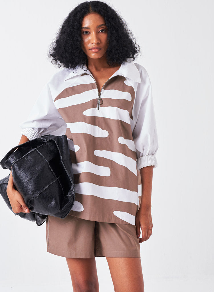 Appliqué Boxy Shirt