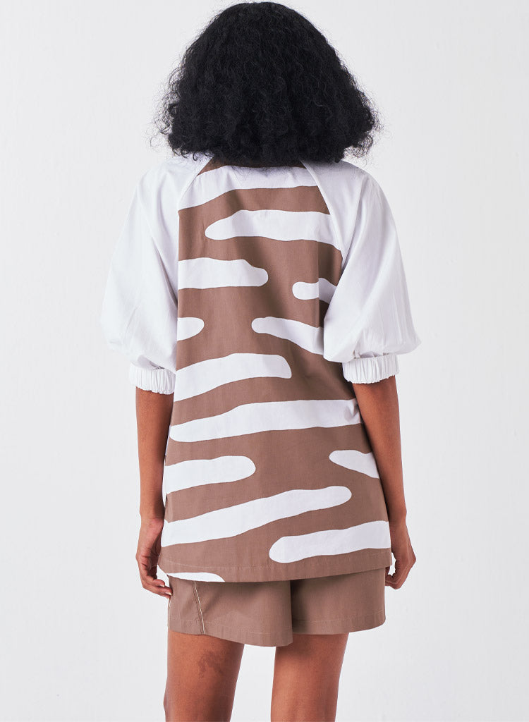 Appliqué Boxy Shirt Set