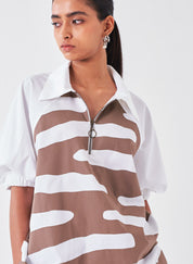 Appliqué Boxy Shirt Set