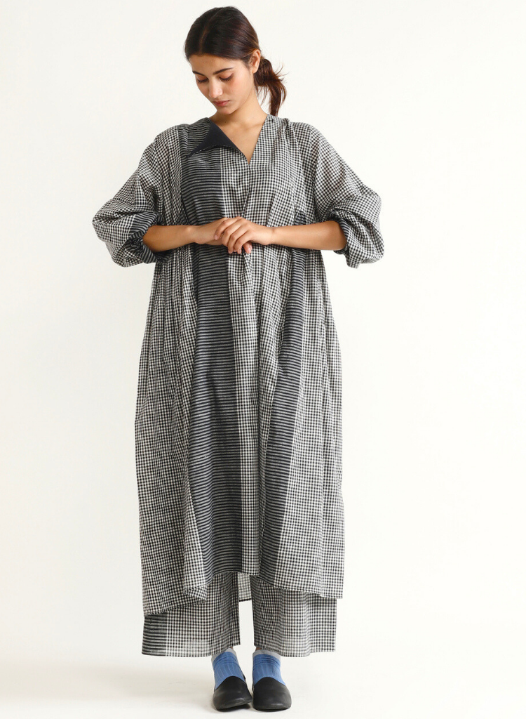 Arc Gingham Kaftan