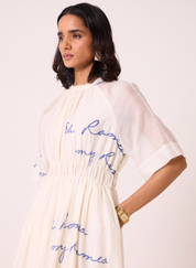 Arha Printed Ruched Dress