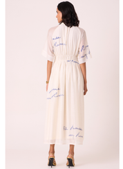 Arha Printed Ruched Dress