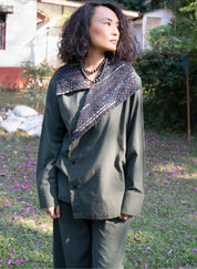 Green Arrow Collar Shirt