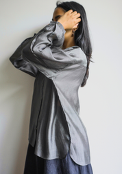 Ash Collarless Shirt