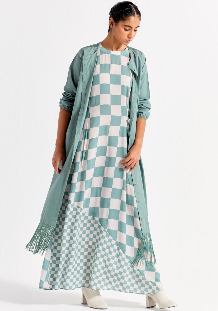 Asymmetric Dress Jacket Set