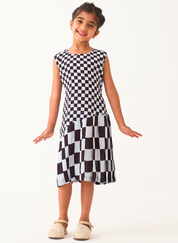 Asymmetric Pleat Dress