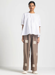 Embroidered Broad Bottoms