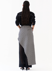 Asymmetric Skirt Pants