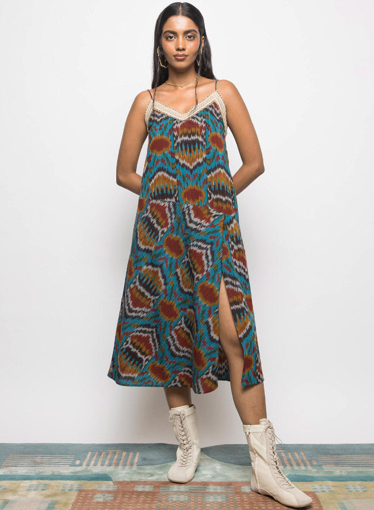 Asymmetric Waist Sling Dress