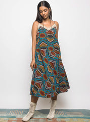 Asymmetric Waist Sling Dress