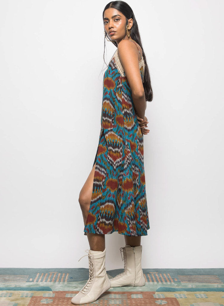 Asymmetric Waist Sling Dress