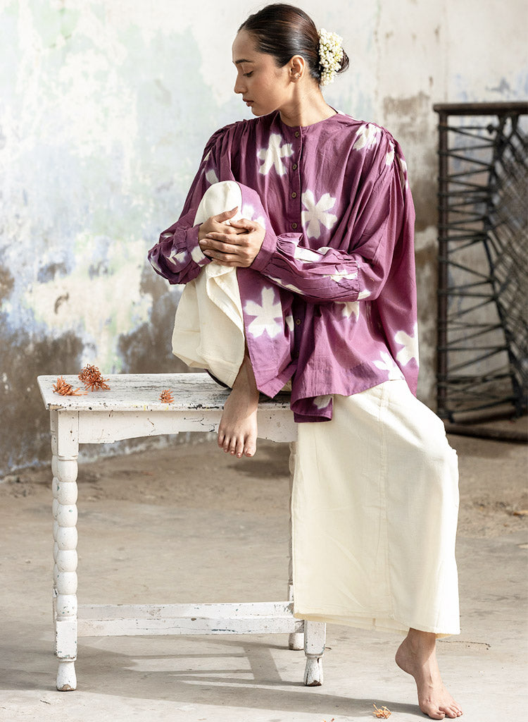 Aubergine Flare Shirt