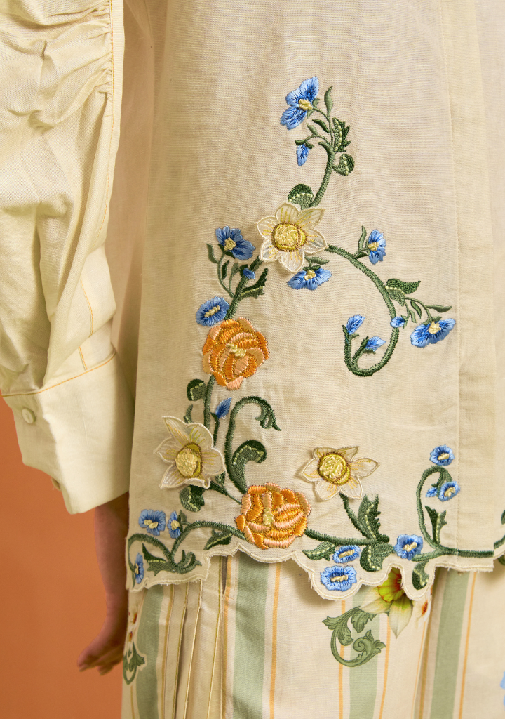 Aurelia Embroidered Shirt Set