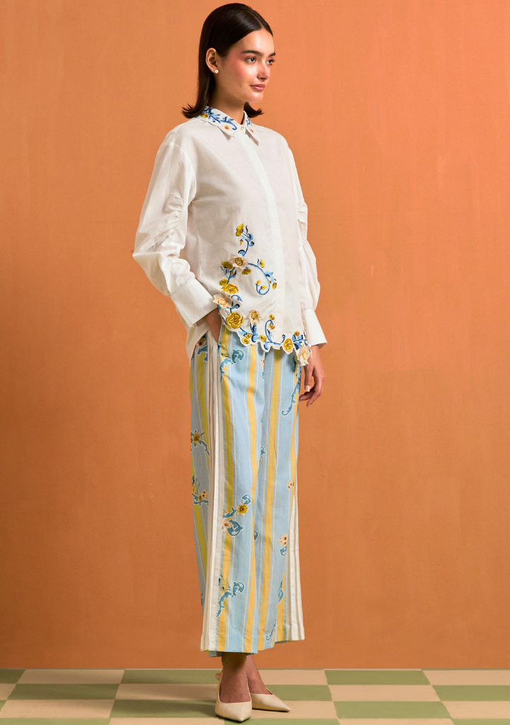 Aurelia Embroidered Shirt Set
