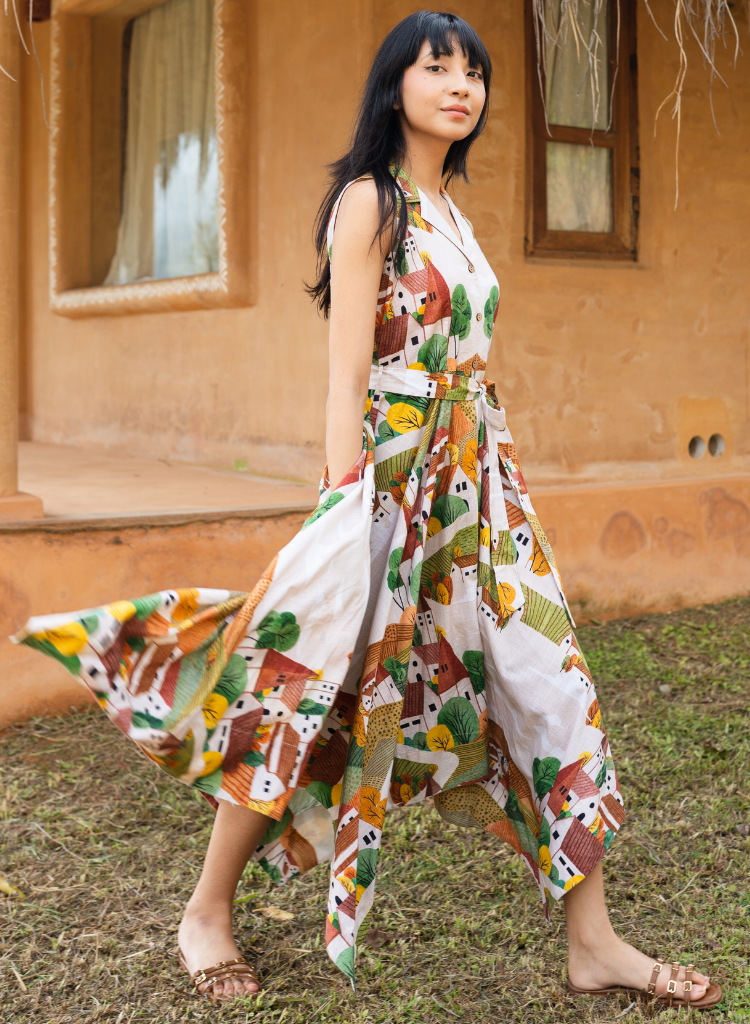 Autumn Love Handkerchief Dress