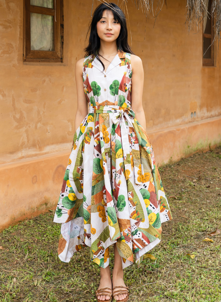 Autumn Love Handkerchief Dress