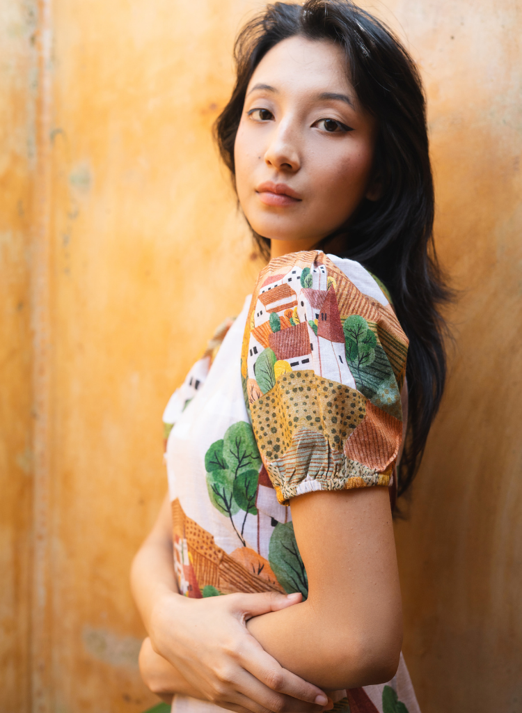 Autumn Love Puff Sleeve Dress