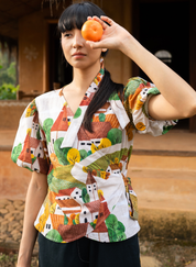 Autumn Love Wrap Top