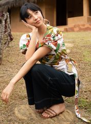 Autumn Love Wrap Top